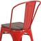 Flash Furniture Red Metal Stackable Chair with Wood Seat, PK4 4-CH-31230-RED-WD-GG - alternate 6